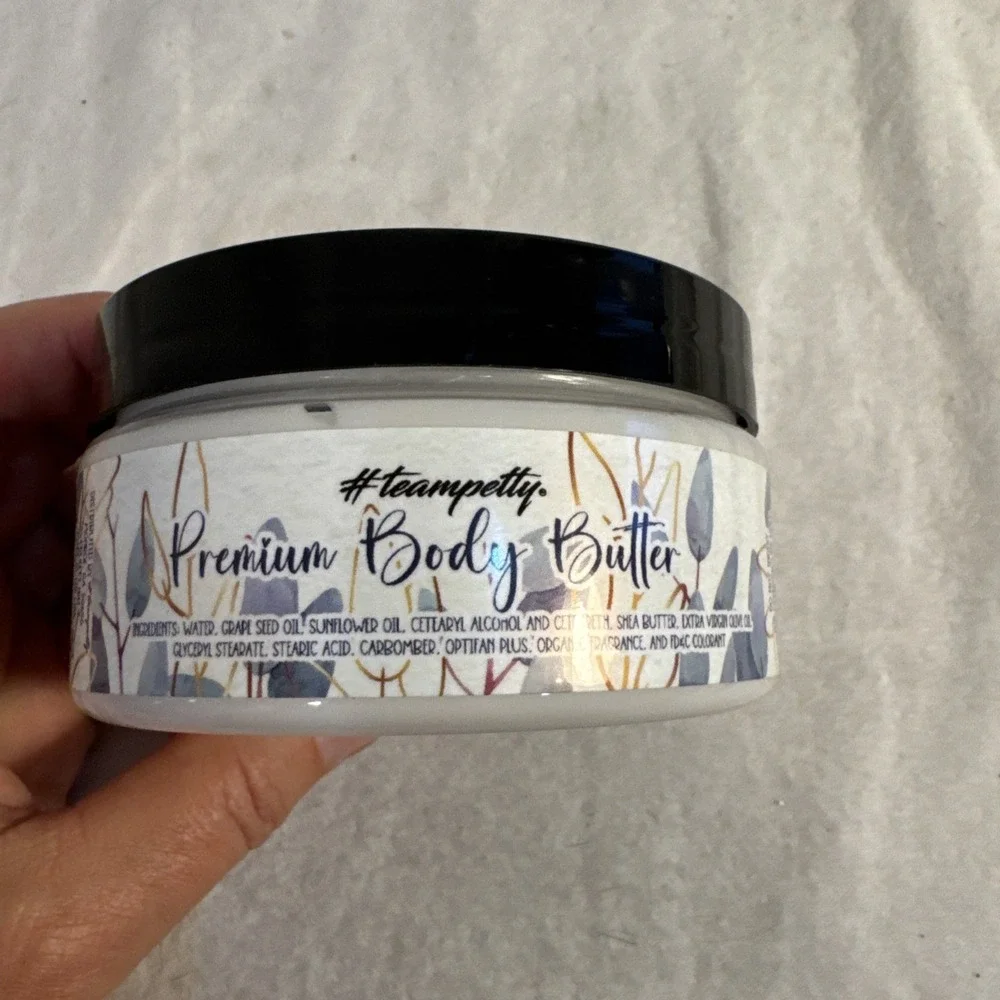 Team Petty Premium Body Butter  Wisteria 8 Ounce Hydrating‎ Small Batch USA Made